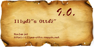 Illyés Ottó névjegykártya