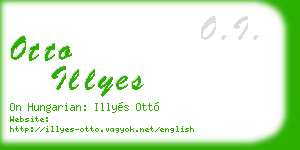 otto illyes business card